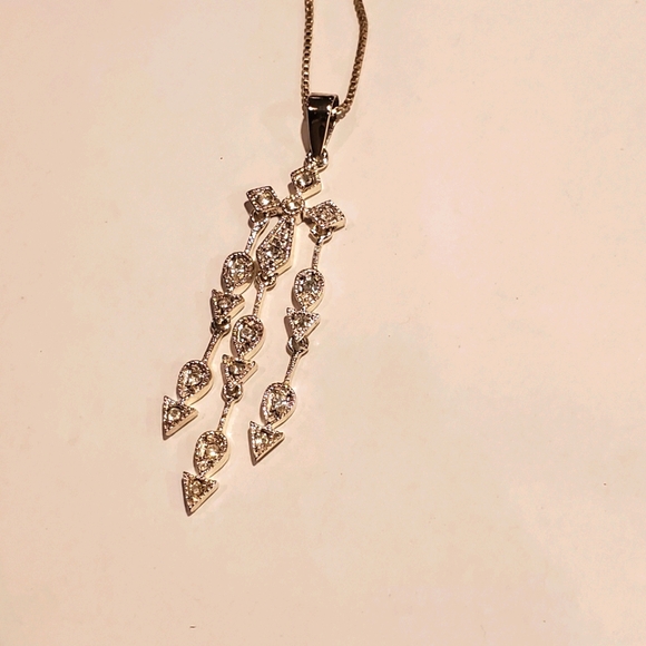 925 Sterling Silver Necklace Chain Cross Pendant - Picture 9 of 11